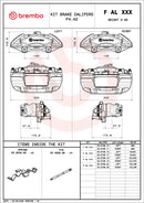 Brembo F AL A12 aluminium brake caliper kit - FALA12