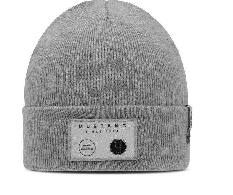 Brand New Genuine Ford Mustang Blackline Beanie-Grey