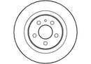Disctech Brake Disc - Fits Citroën, Ford - ABD2827 - Rear Axle