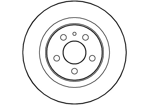Disctech Brake Disc - Fits Citroën, Ford - ABD2827 - Rear Axle