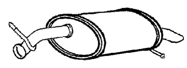 Klarius PG816X - Box With Tail Pipe  - Fits Peugeot 407 2.2i