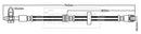 Borg & Beck Brake Hose Part No -BBH6722