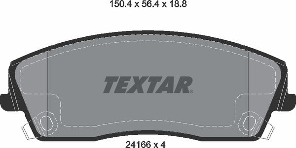 Textar Brake Pad Set - 2416601