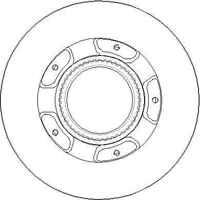 Disctech Brake Disc - Fits Citroën, Ford - ABD3312 - Rear Axle