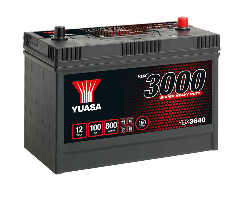 Yuasa YBX3640 - 3640 3000 Series Super Heavy Duty Commercial Battery - 4 Year Warranty