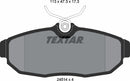 Textar Brake Pad Set - 2451401