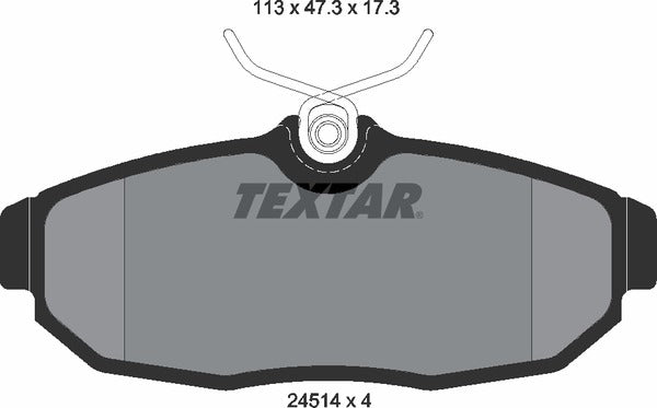 Textar Brake Pad Set - 2451401