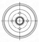 Borg & Beck Brake Drum (Single) -BBR7255