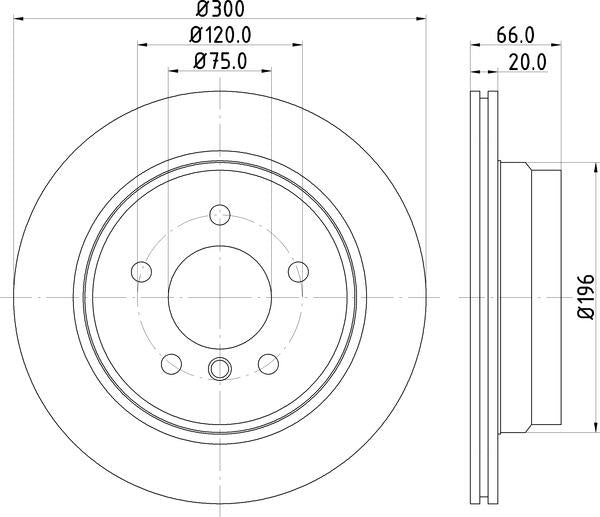 Mintex Brake Discs fits -BMW V305:4 MDC2232 (also fits other vehicles)