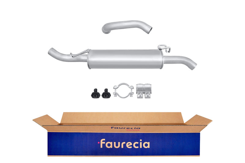 FAURECIA 8LD 366 034-871 Rear Muffler - Easy2Fit® Kit - fits RENAULT KANGOO Rapid