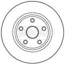 Borg & Beck Brake Disc Single Part No -BBD6004S