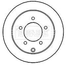 Borg & Beck Brake Disc Pair Part No -BBD4753