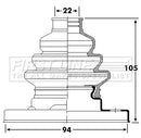 First Line Cv Joint Boot Kit Part No -FCB6238