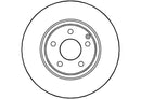 Disctech Brake Disc - Fits Mercedes-benz - ABD2837 - Front Axle