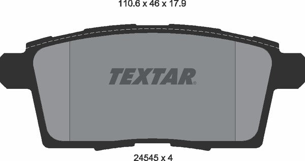 Textar Brake Pad Set - 2454501