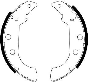 Mintex Brake Shoes fits -Citroën Peugeot MFR266 (also fits other vehicles)
