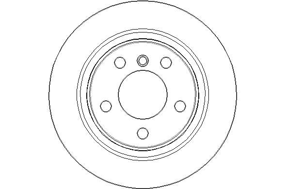 Disctech Brake Disc - Fits Bmw, Mini - ABD2625 - Rear Axle