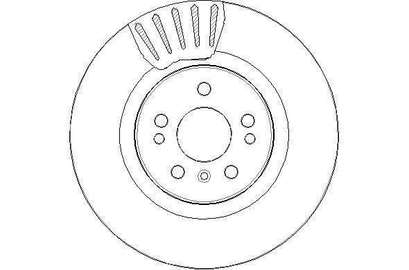 Disctech Brake Disc - Fits Mercedes-benz - ABD3075 - Front Axle