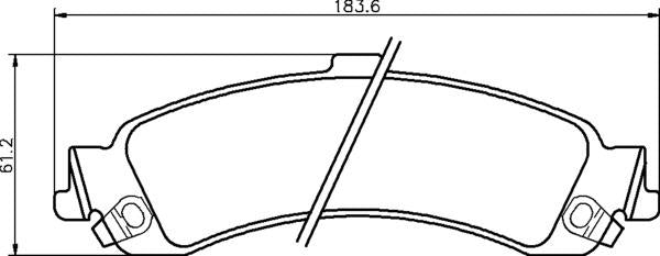 Mintex Brake Pad Set fits -Cadillac Chevrolet MDB2322 (also fits other vehicles)