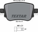 Textar Brake Pad Set - 2511001