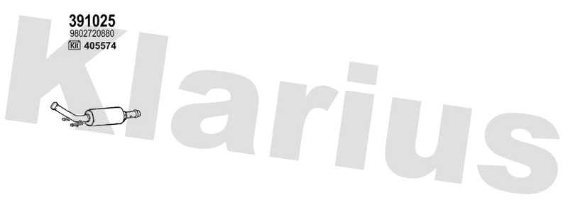 Klarius 391025 - Catalyst & Dpf Combined  - Fits Peugeot 508 1.6 BlueHDI 120