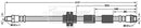 Borg & Beck Brake Hose Part No -BBH7670