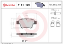 Brembo Brake Pad Set - P61100