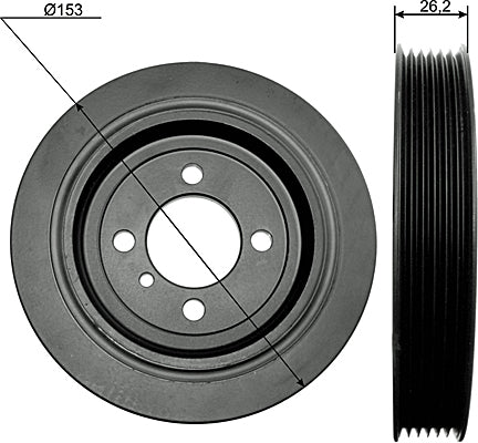 INA Belt Pulley Crankshaft Part No - 544009310