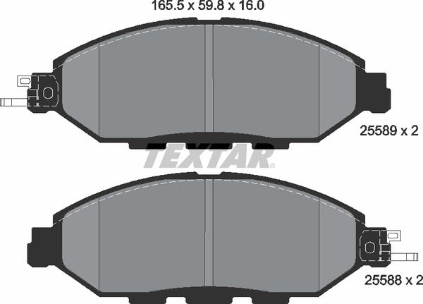 Textar Brake Pad Set - 2558903