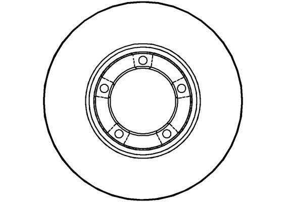 Disctech Brake Disc - Fits Audi, Mitsubishi - ABD3520 - Front Axle