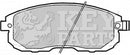 Key Parts Brake Pad Set -KBP2282