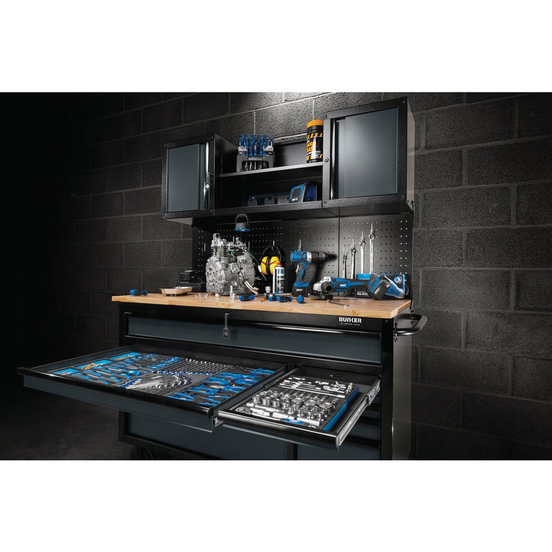 Draper 56" 10 Drawer Workstation Grey - 8242