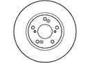 Disctech Brake Disc - Fits Audi, Honda - ABD2749 - Front Axle
