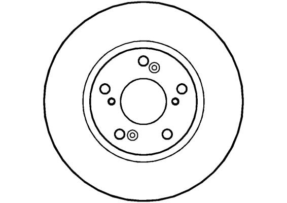 Disctech Brake Disc - Fits Audi, Honda - ABD2749 - Front Axle