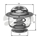 Gates Thermostat, coolant - TH30888G1