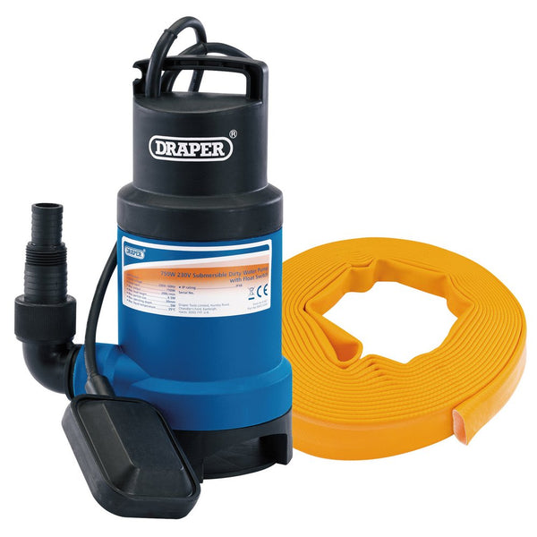 Draper 200L Dw Sub Pump/Lay Flat Hose - 61814