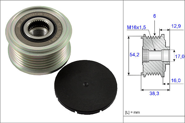 INA Alternator Freewheel Clutch - Part No - 535006210