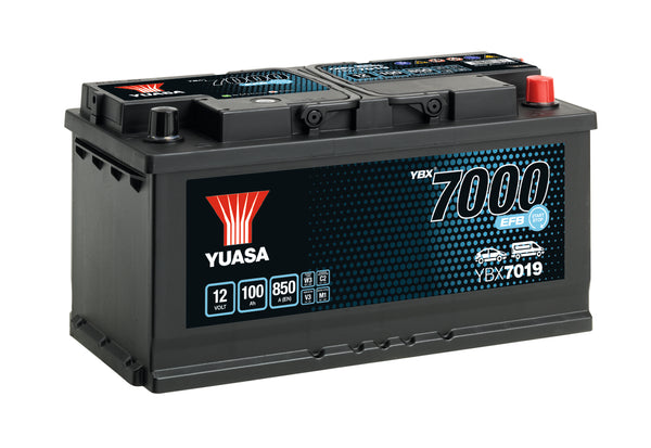 Yuasa YBX7019 EFB - 7019 Start Stop Plus Battery - 3 Year Warranty