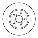 Borg & Beck Brake Disc Pair Part No -BBD4103