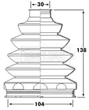 Borg & Beck Drive Shaft Bellow - BCB6228