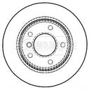 Borg & Beck Brake Disc Pair Part No -BBD4465