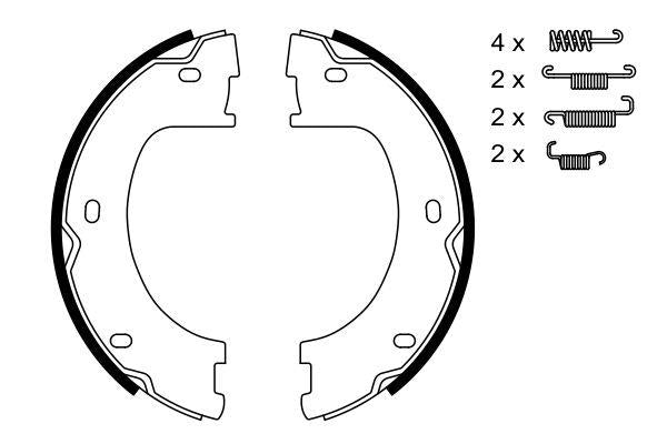 Bosch Brake Shoe Bs971 Part No - 0986487751