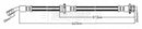 Borg & Beck Brake Hose Part No -BBH8727