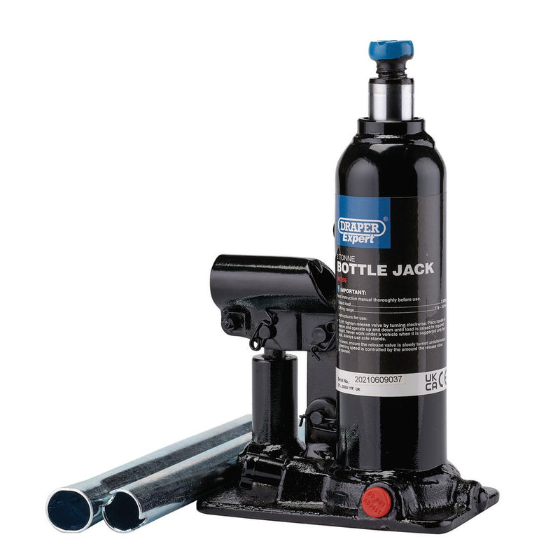 Draper Expert Hydraulic Bottle Jack - 2 Tonne