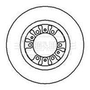 Borg & Beck Brake Disc Pair Part No -BBD5044