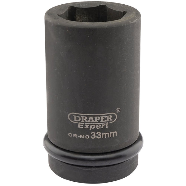 Expert HI-TORQ 6 Point Deep Impact Socket, 1" Sq Dr, 33mm
