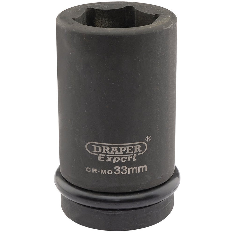 Expert HI-TORQ 6 Point Deep Impact Socket, 1" Sq Dr, 33mm