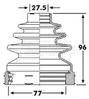 Borg & Beck Cv Joint Boot Kit Part No -BCB6244