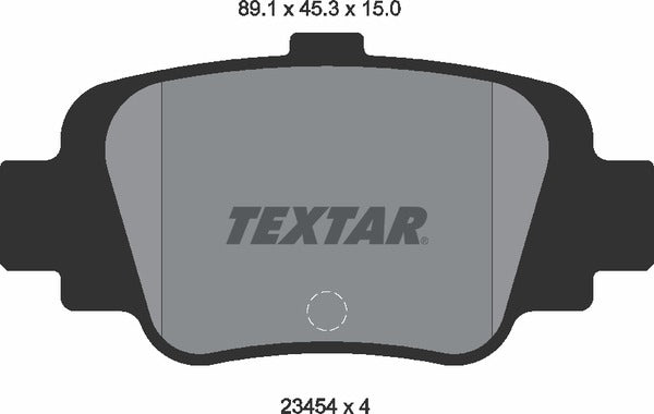 Textar Brake Pad Set - 2345401