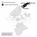 Borg & Beck Air Filter Hose Part No -BTH1490